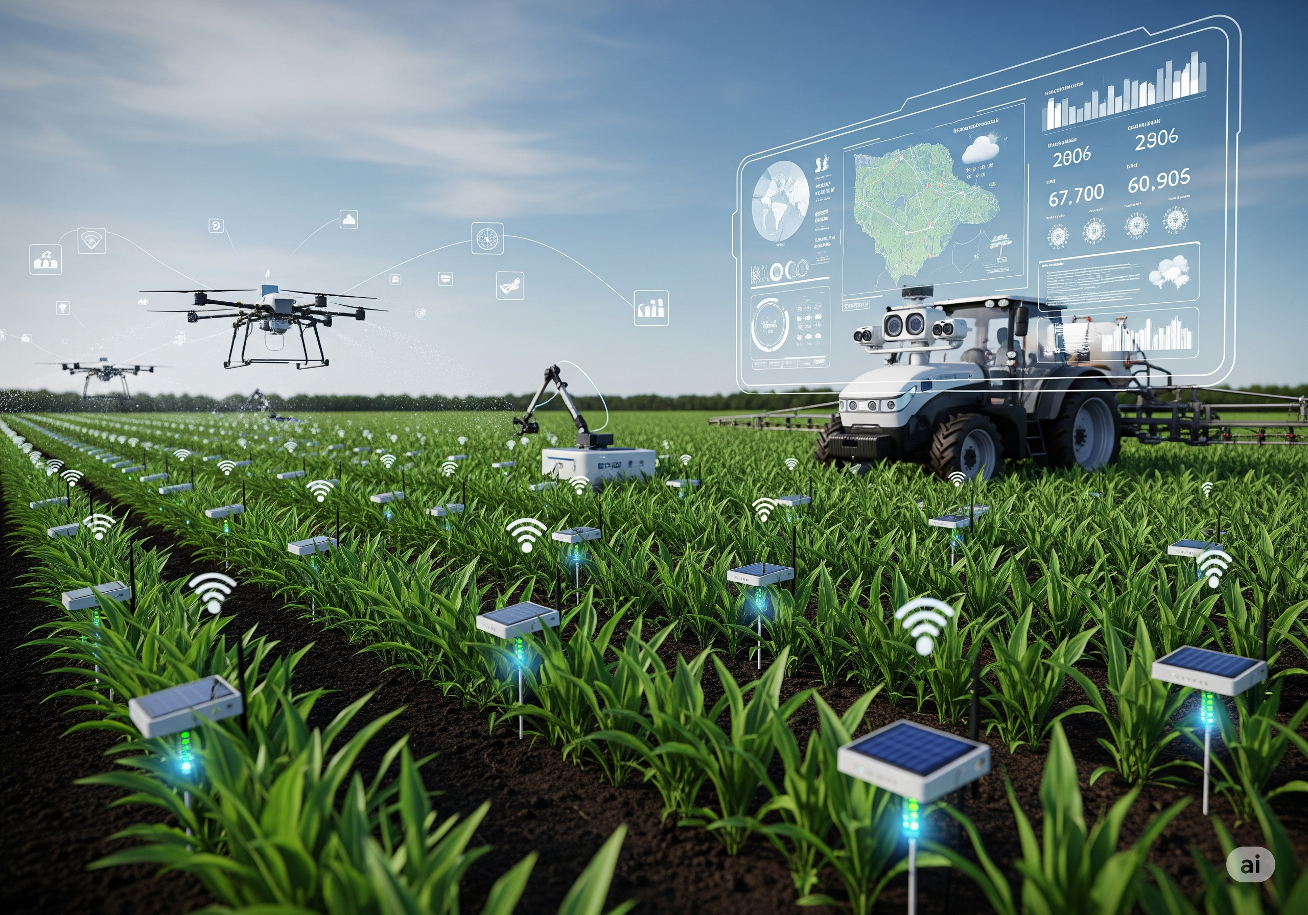 Sensor-mesh crop & irrigation monitoring
